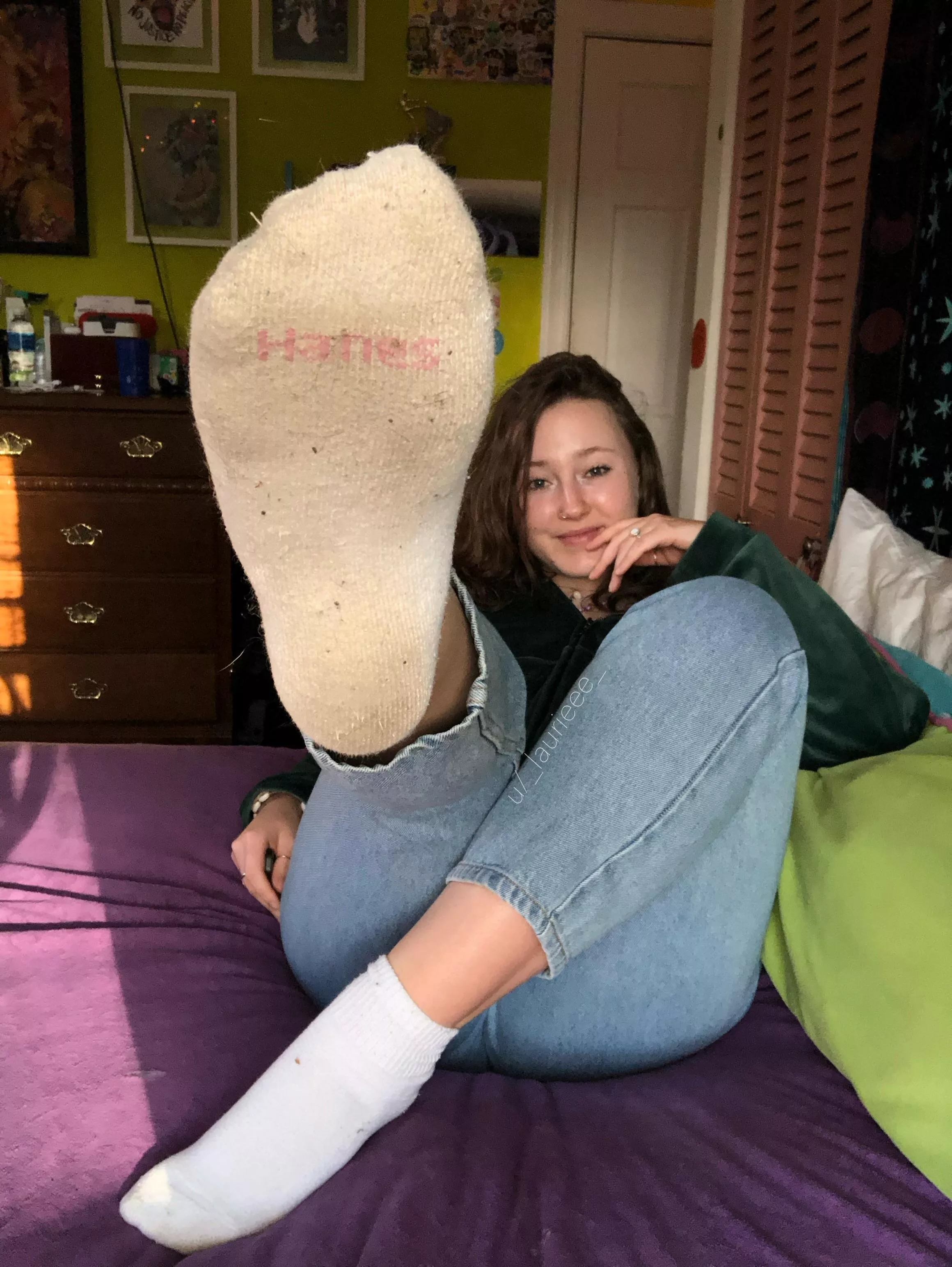 Wearing my Hanes socks for a second day! Whatcha think