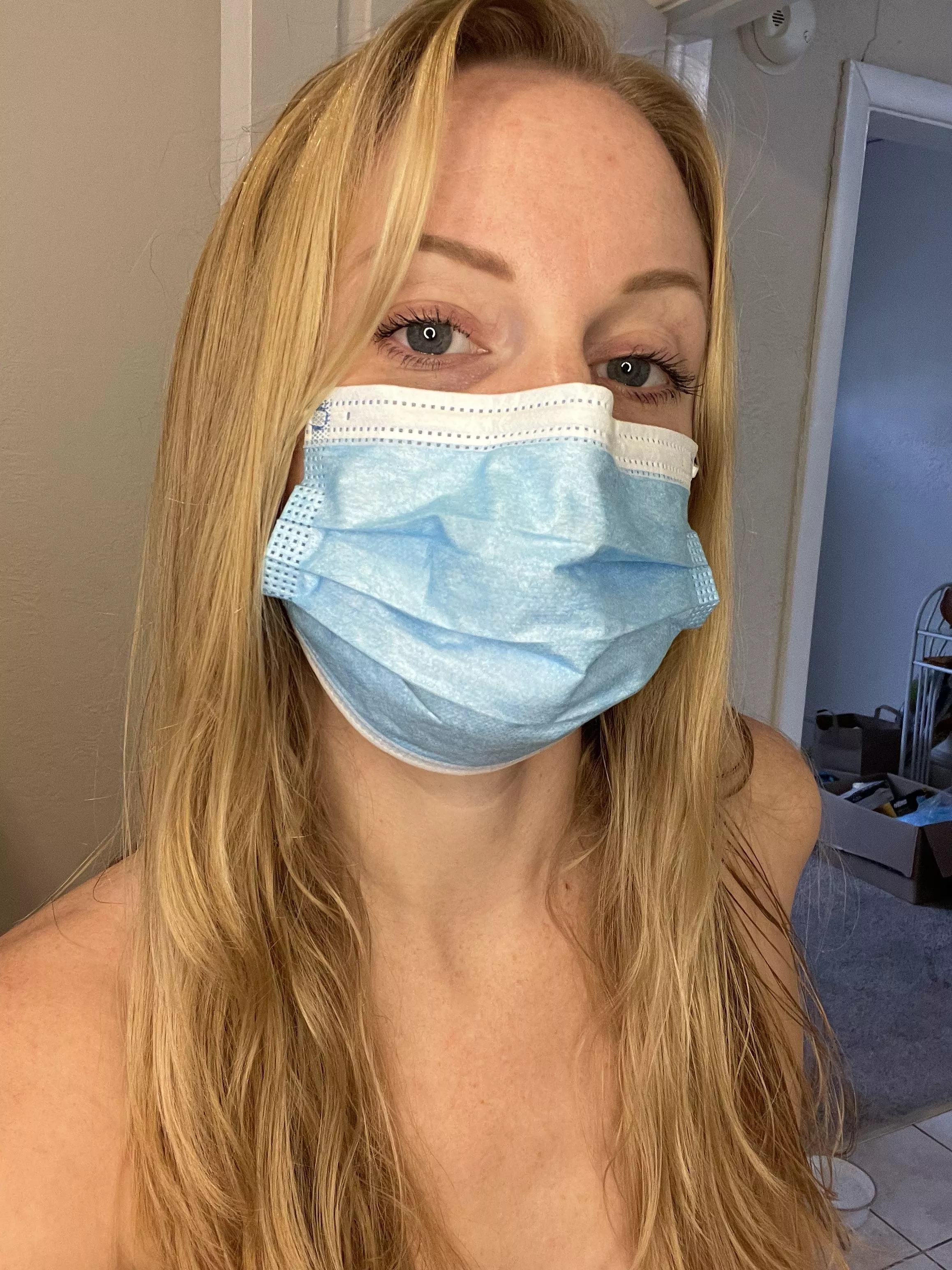 A good girl always wears her mask 🥺😷