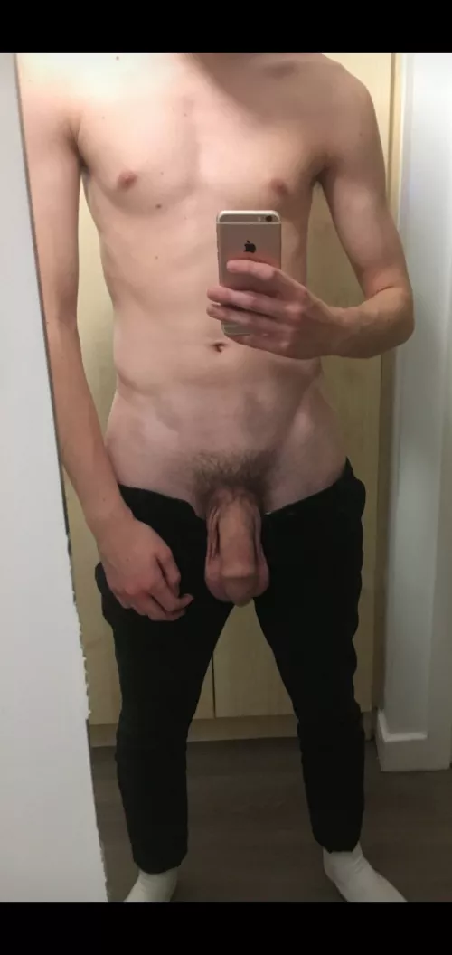 Anyone else's balls hang lower than their cock?