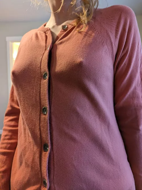 Bought this sweater when I was Pam from the Office for Halloween.