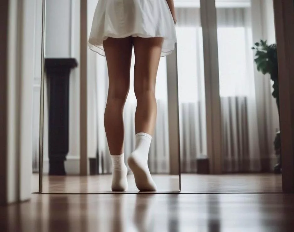 Do you like my white socks? [F]