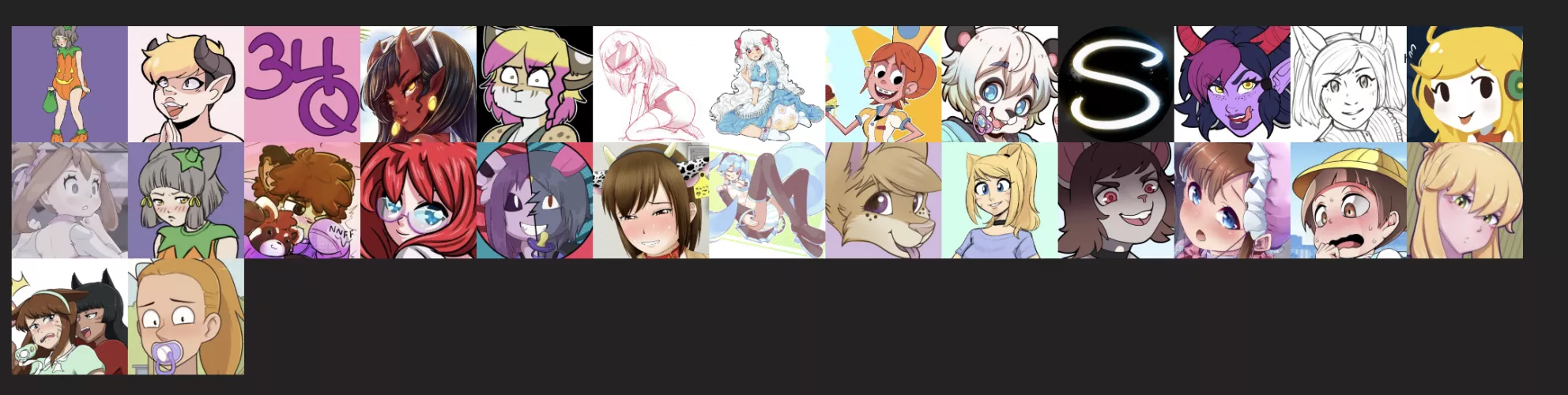 Does anyone know any of these artists? I found these on an ABDL artist teirlist.