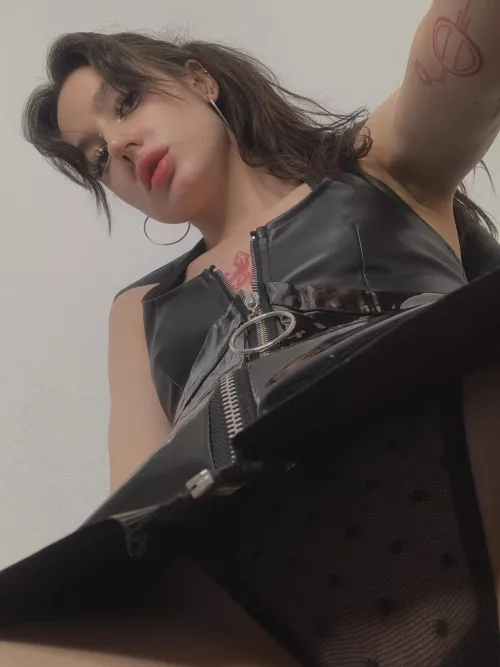 Get under my leather dress