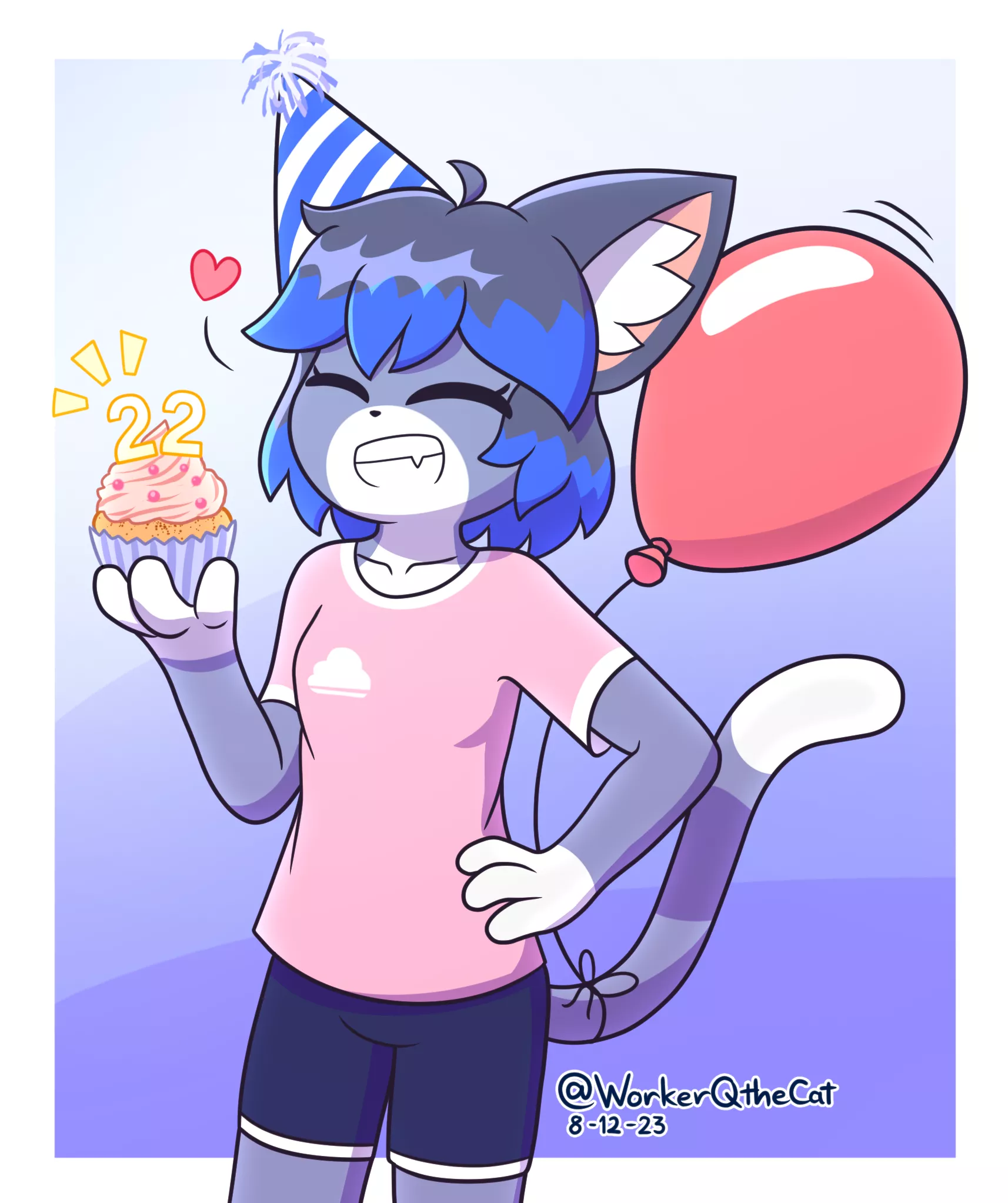 I'm 22 today, and I made some cupcakes for you~