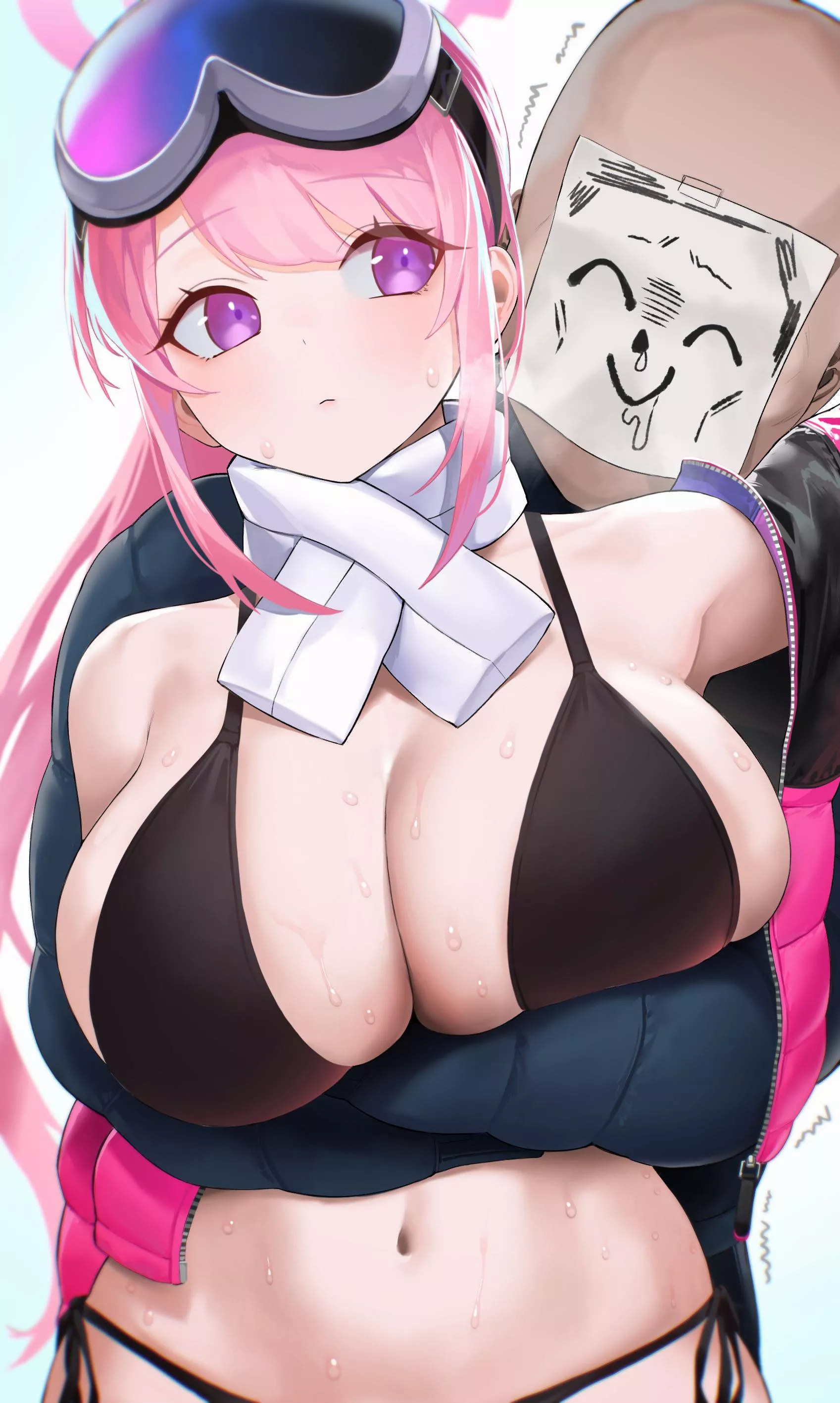 Izumimoto Eimi in black bikini [Blue Archive]