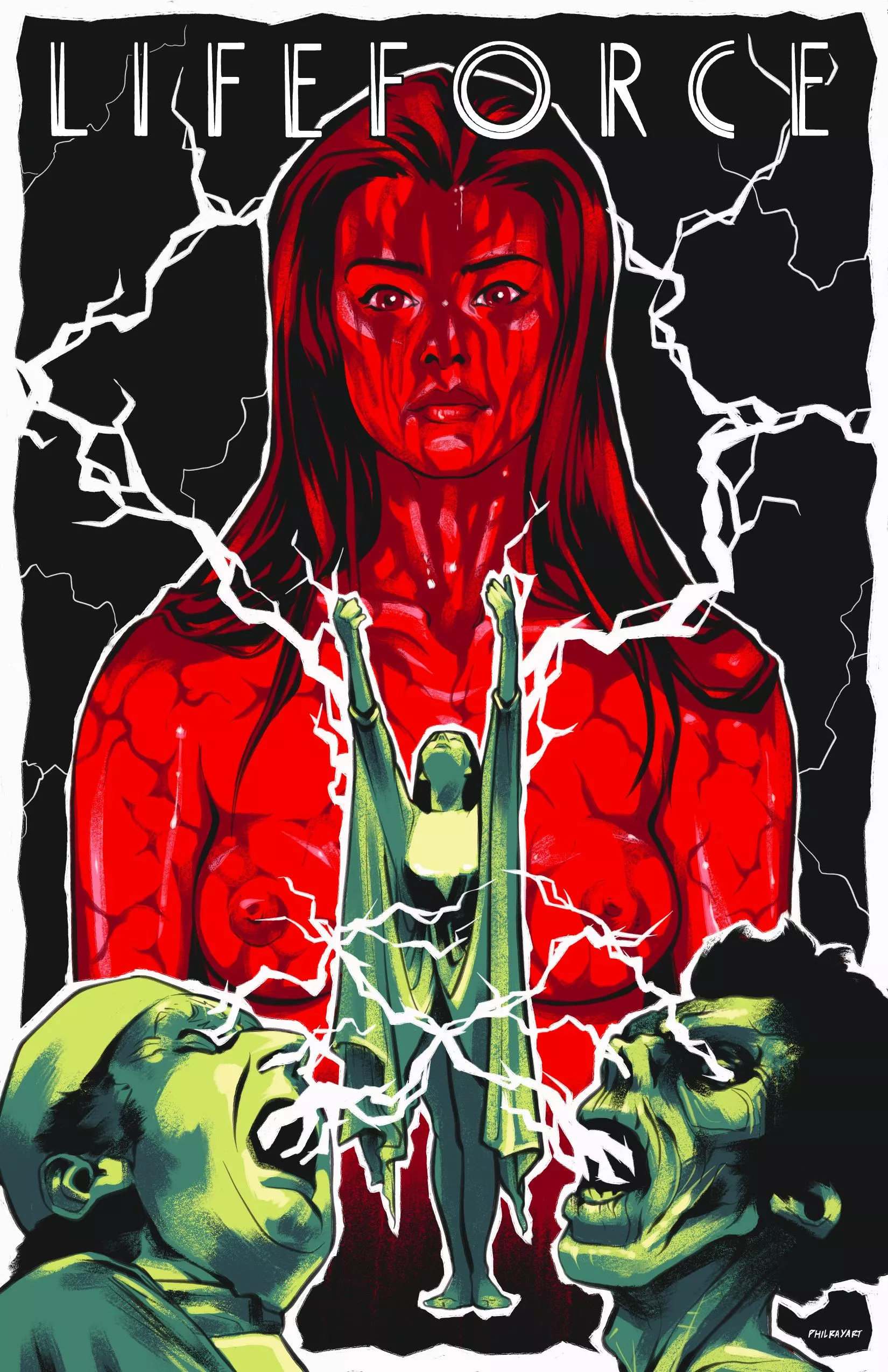 Lifeforce (1985) poster I designed featuring Mathilda 