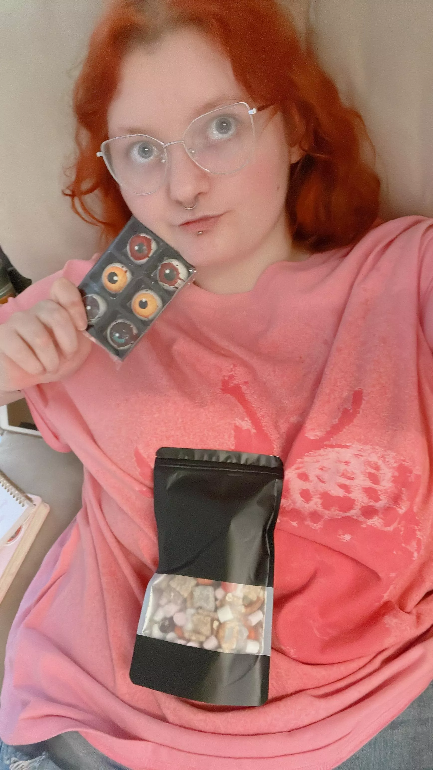 looking cute with my special treats <3