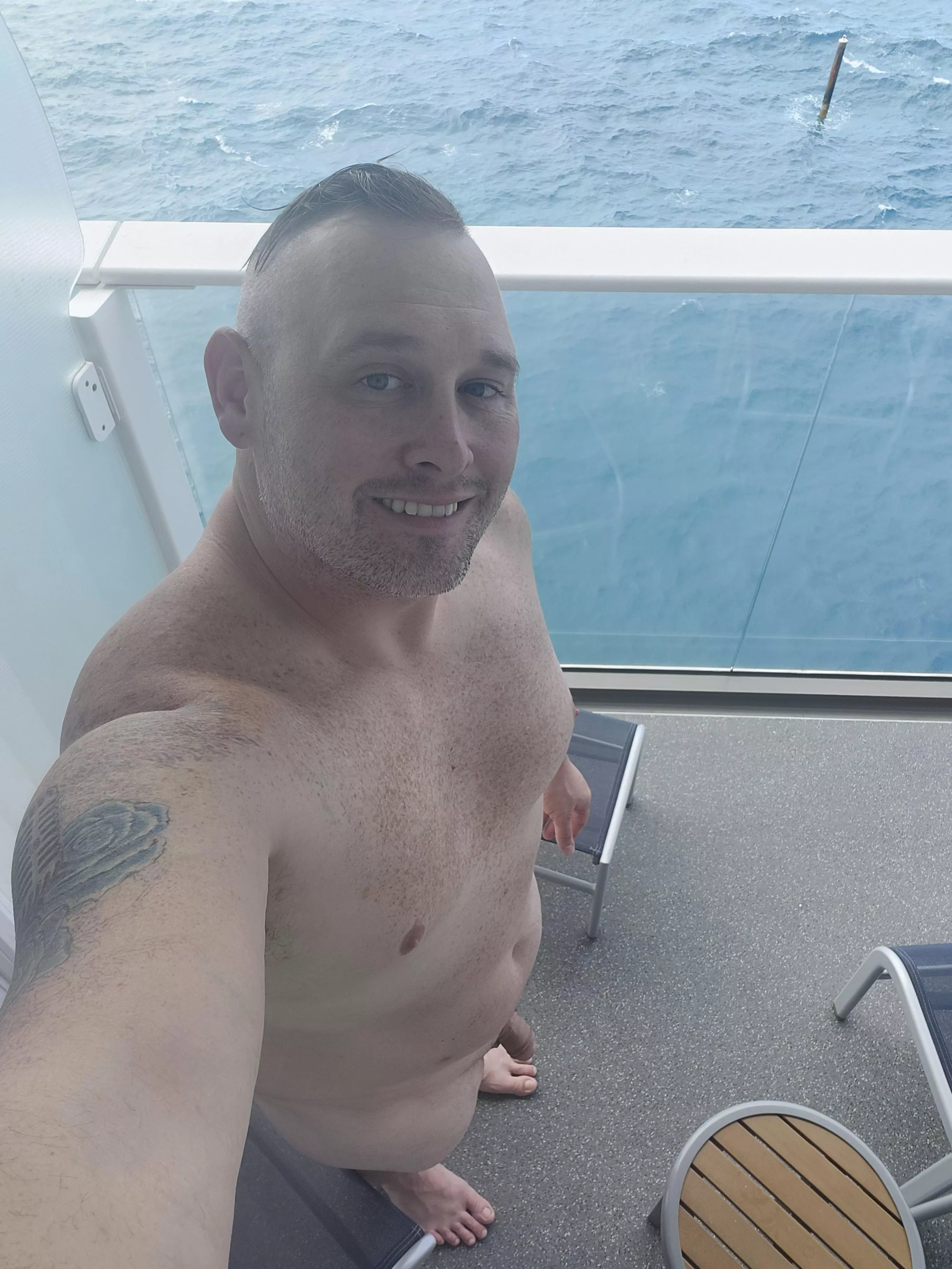Relaxing at sea