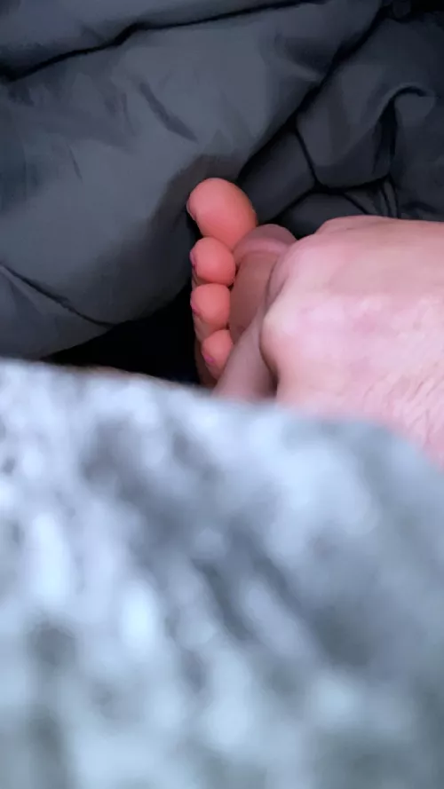Wife’s soft pink sleepy toes