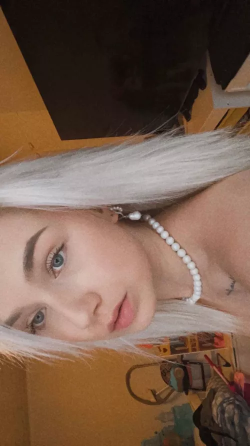 Would you fuck a blonde slut like me?