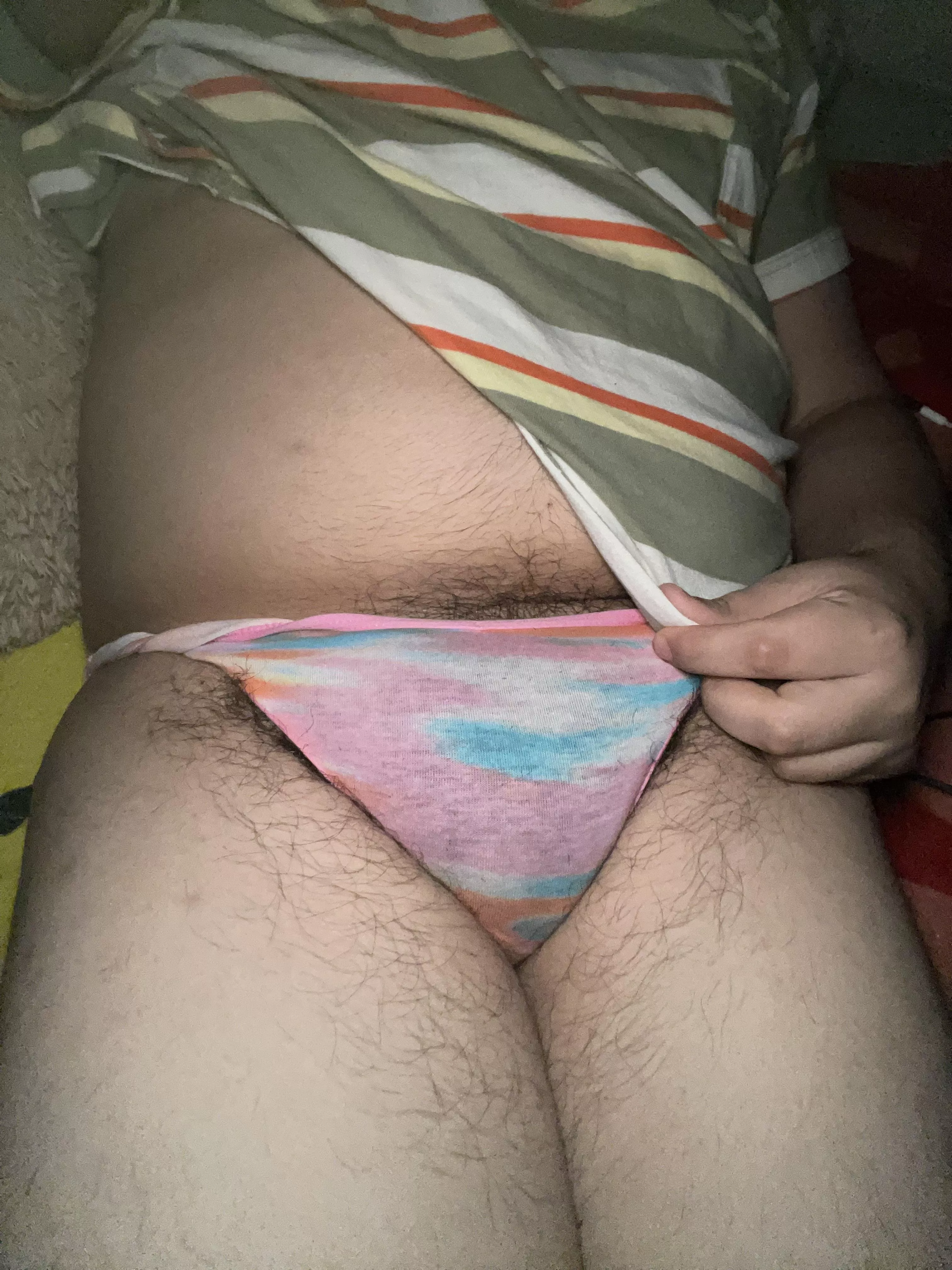 Best kind of pjs is just a pantie and shirt.