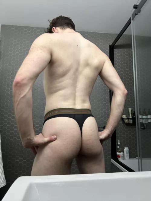 Bike Active Thong sweaty after the gym