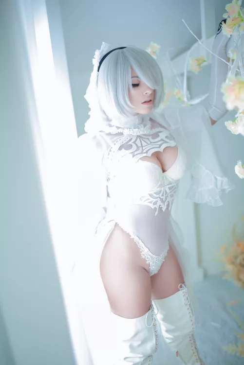 Bride 2B (based on Sakimichan art) from Nier Automata by Yuna Kairi