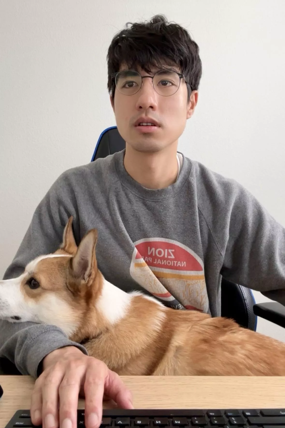 Got my buddy here helping me get through this Friday ☺️