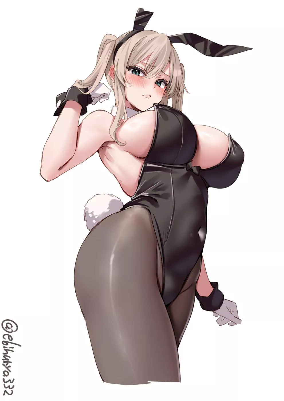 Graf Zeppelin in a bunnysuit (Ebifurya) [KanColle]