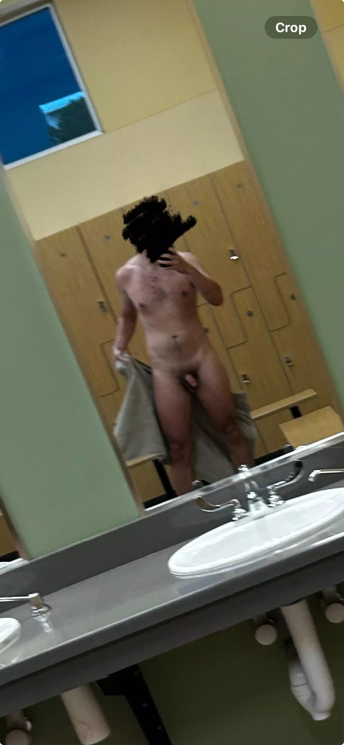 Had to be quick in the locker room