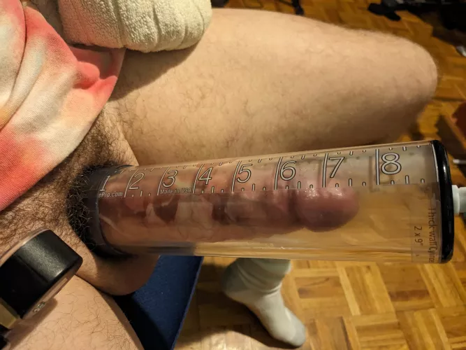 I love pumping my big fat penis