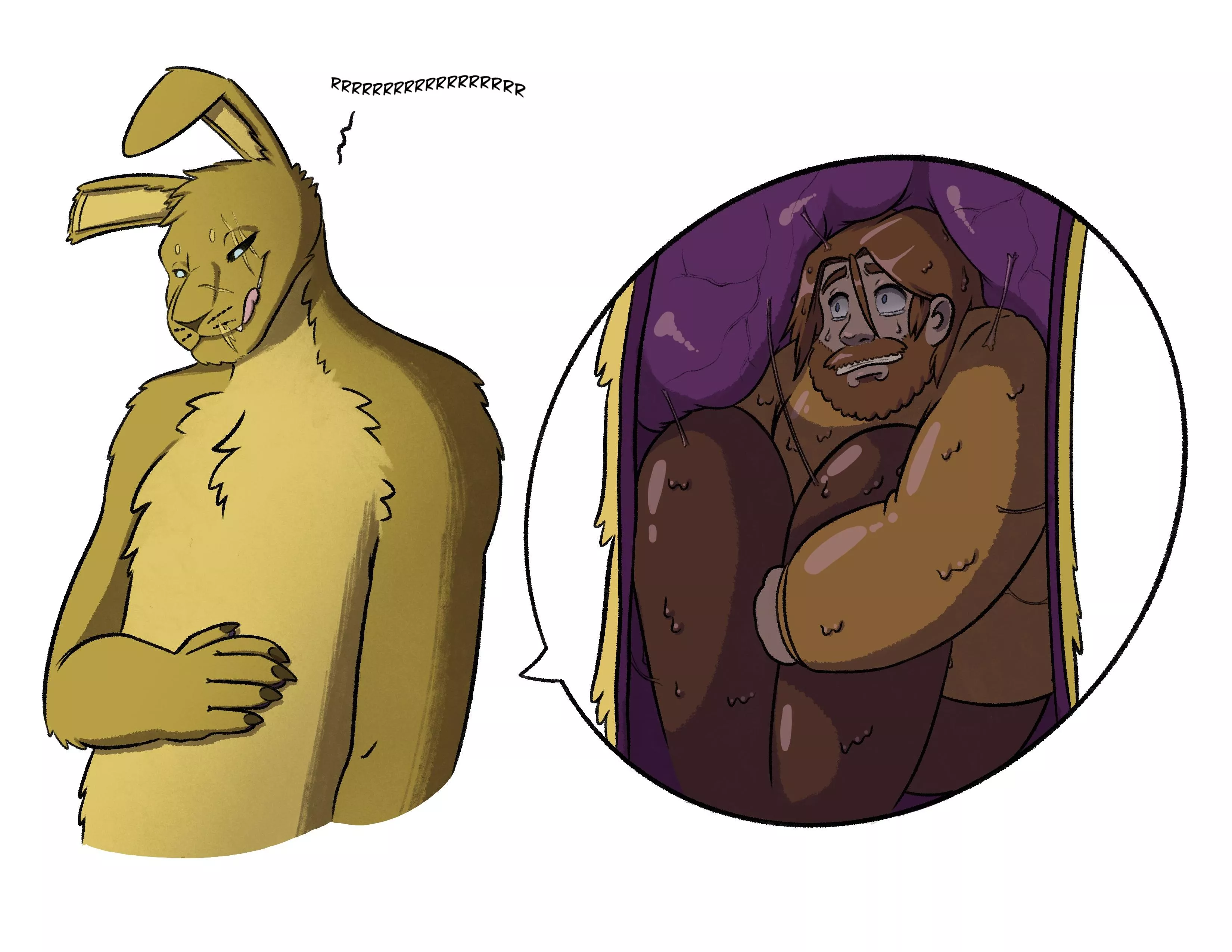 {Image} [oc by me] Springtrap put Henry is his chest cavity