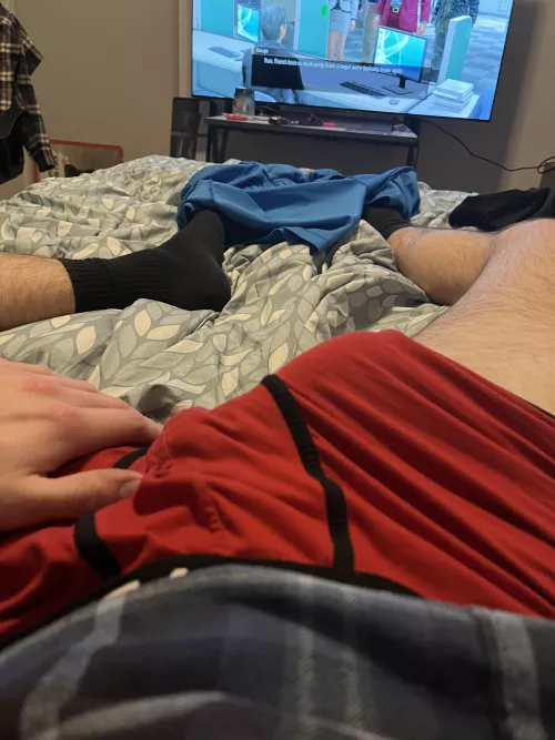 Lick me through my underwear.