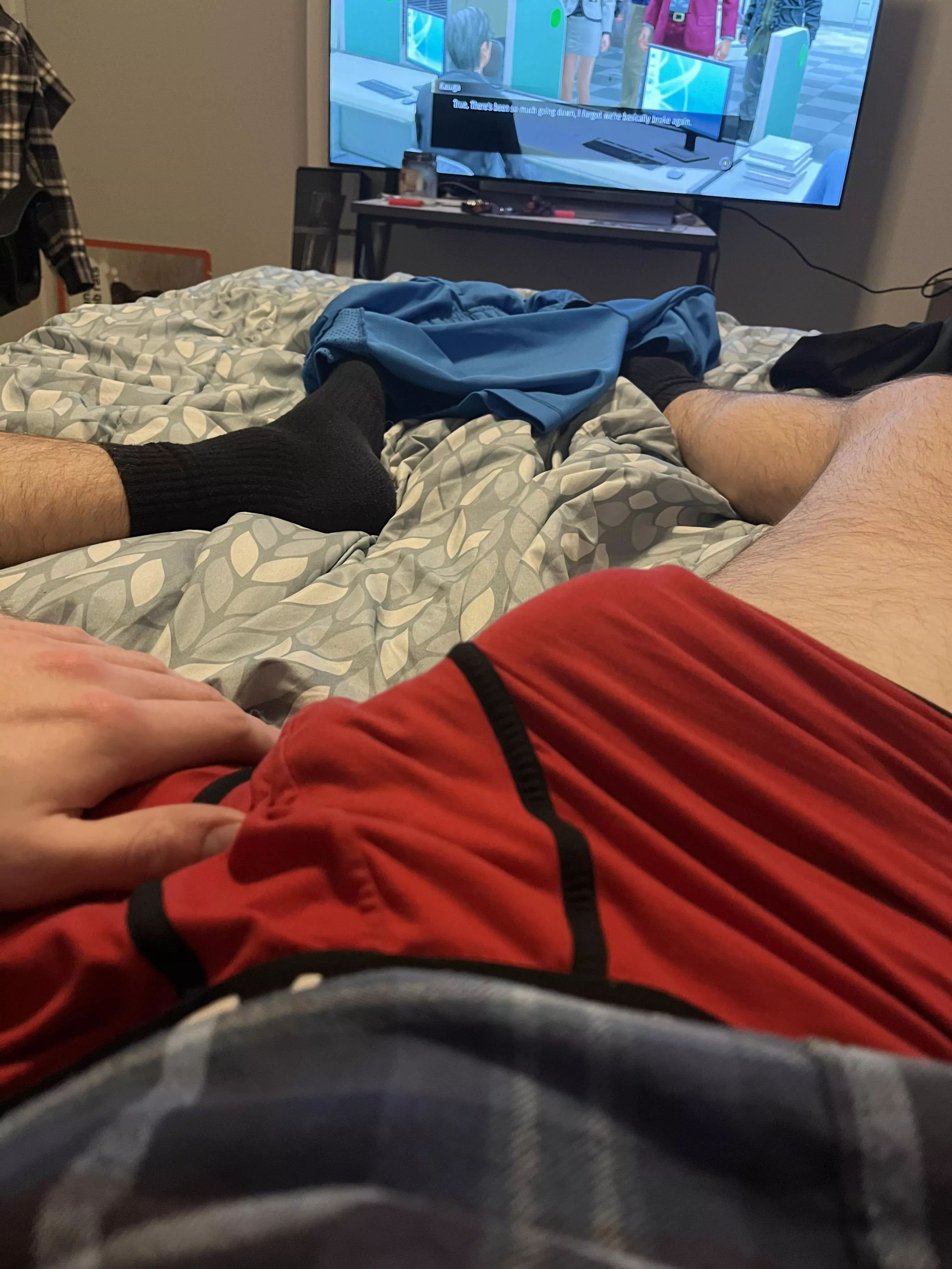 Lick me through my underwear.