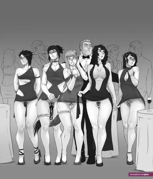 Master putting his collection on display! (Artist: GeeU)