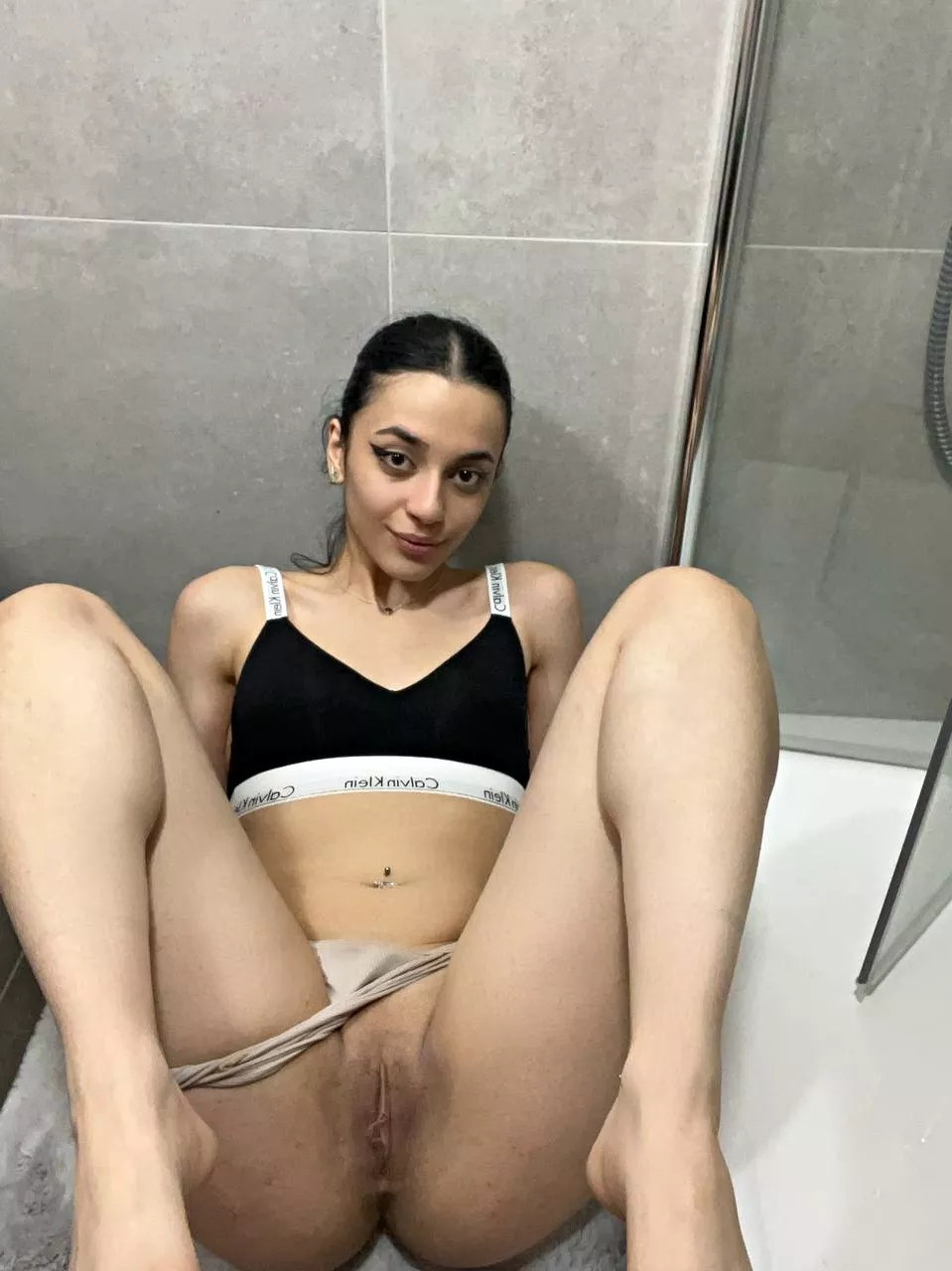 My pussy's peeking out for you