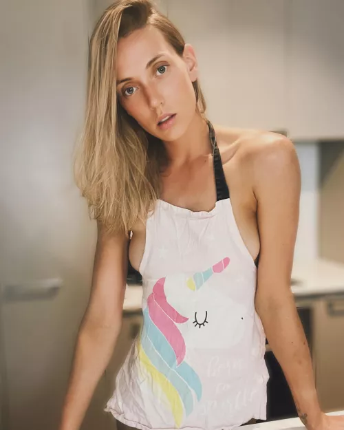 Side boob spilling out