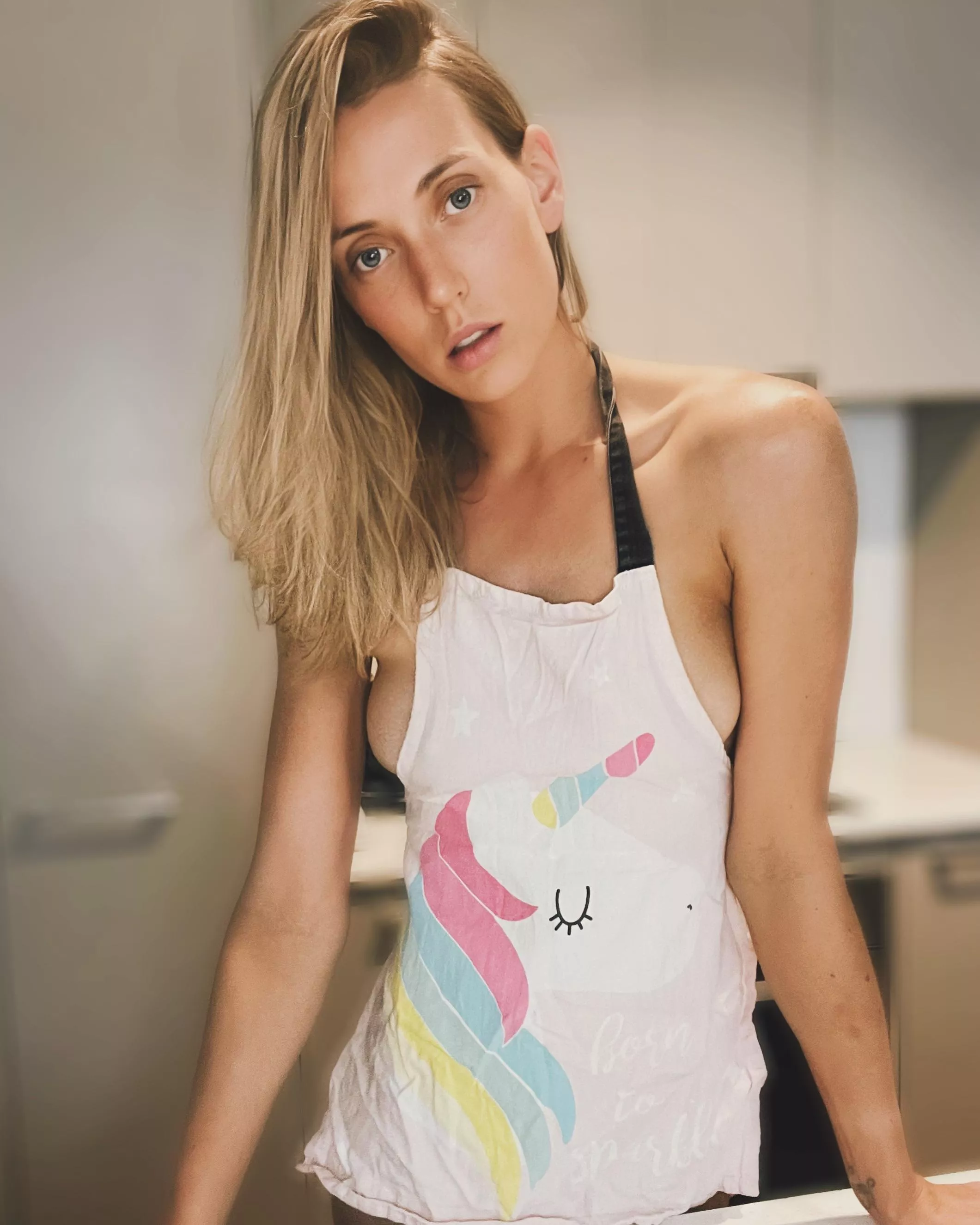 Side boob spilling out