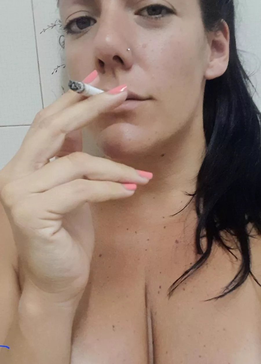 Smoking naked