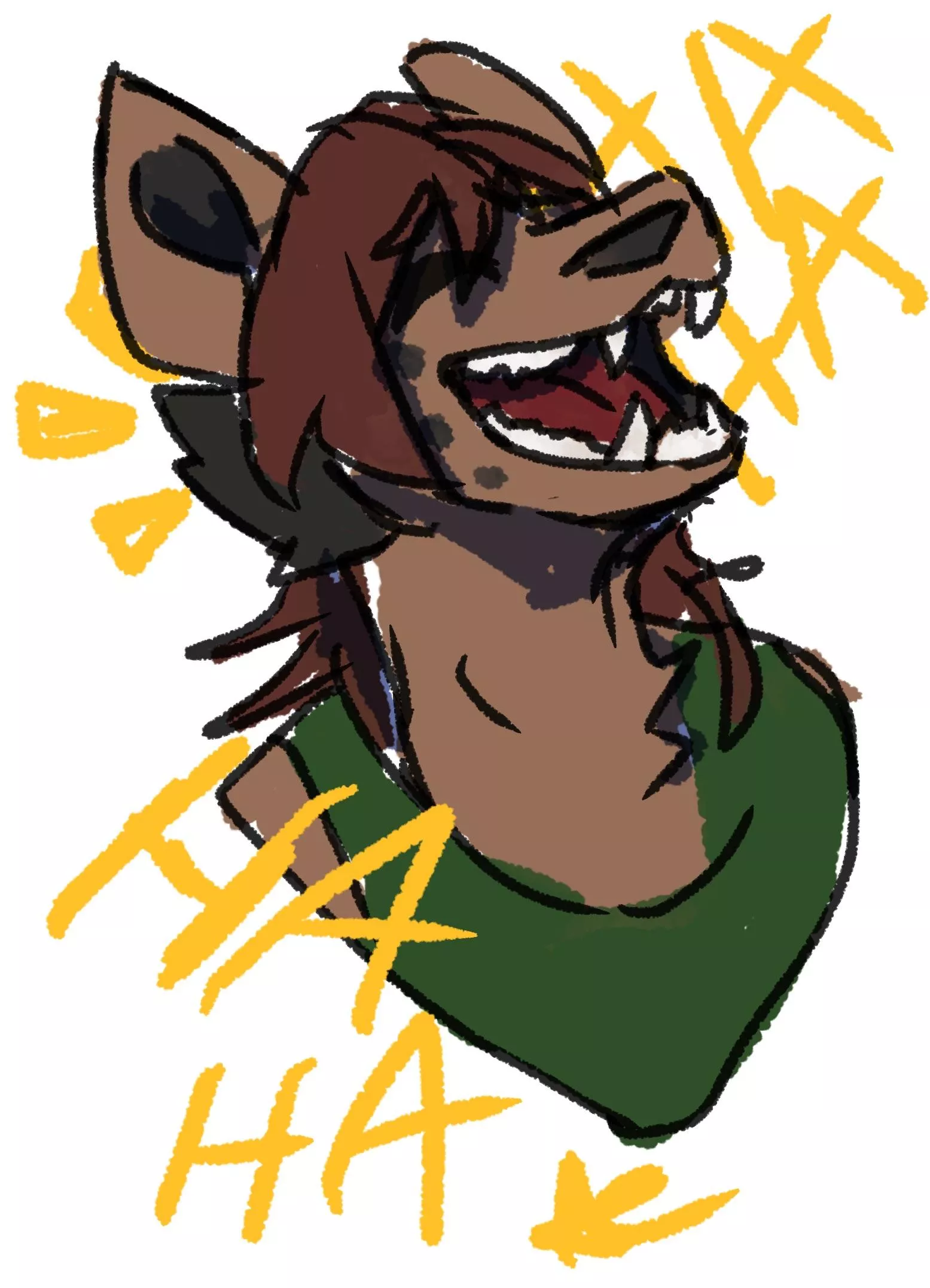 Sylvester in pure hyena fashion