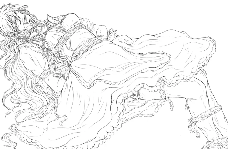 Working on a maid drawing. :’)