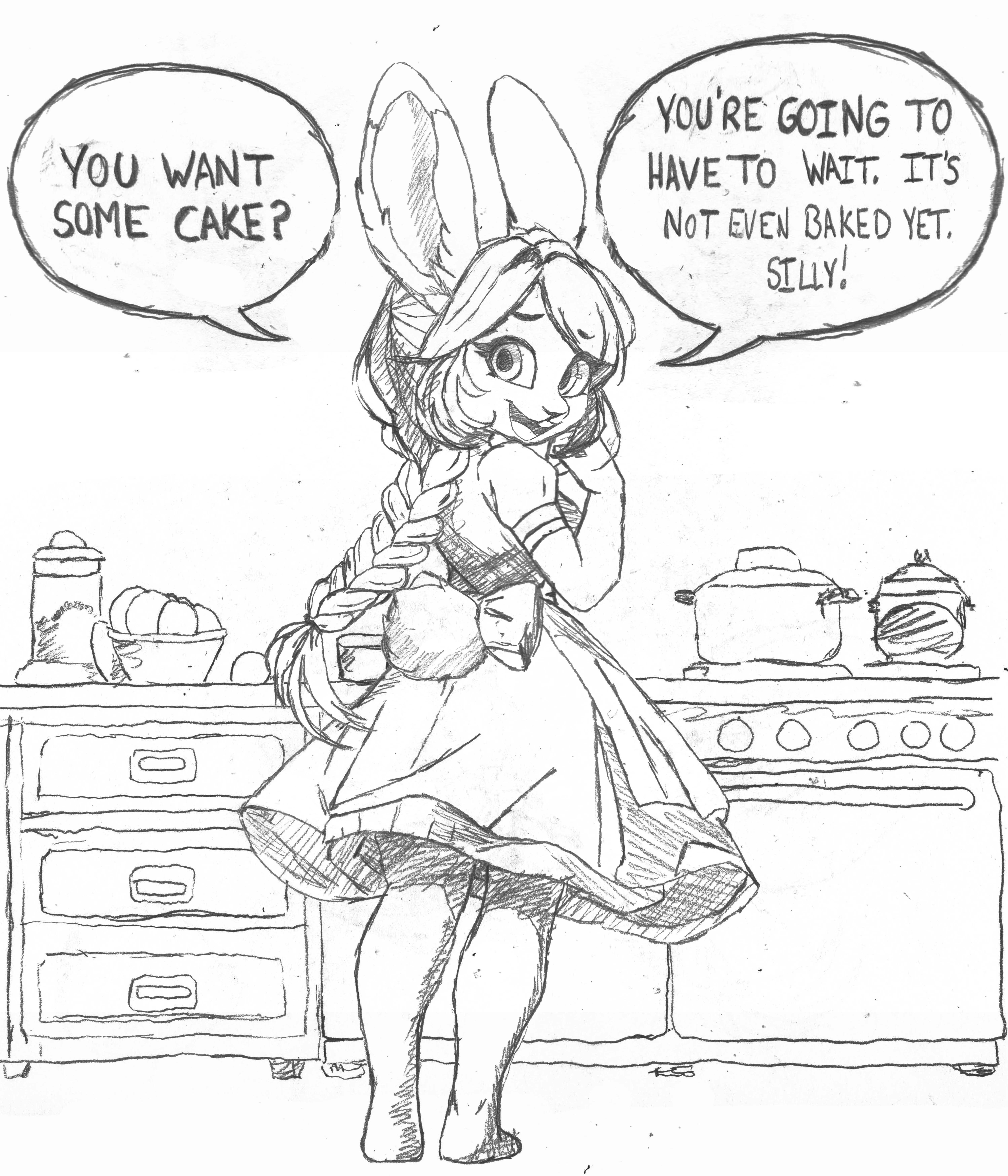 You've all been impatient wanting the Christian Bunny Girl's cake.
