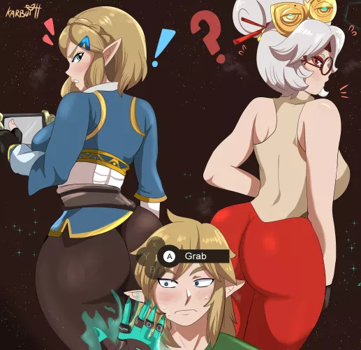 Zelda, Purah and Link (Karbuitt)
