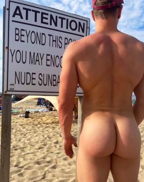 At the nude beach