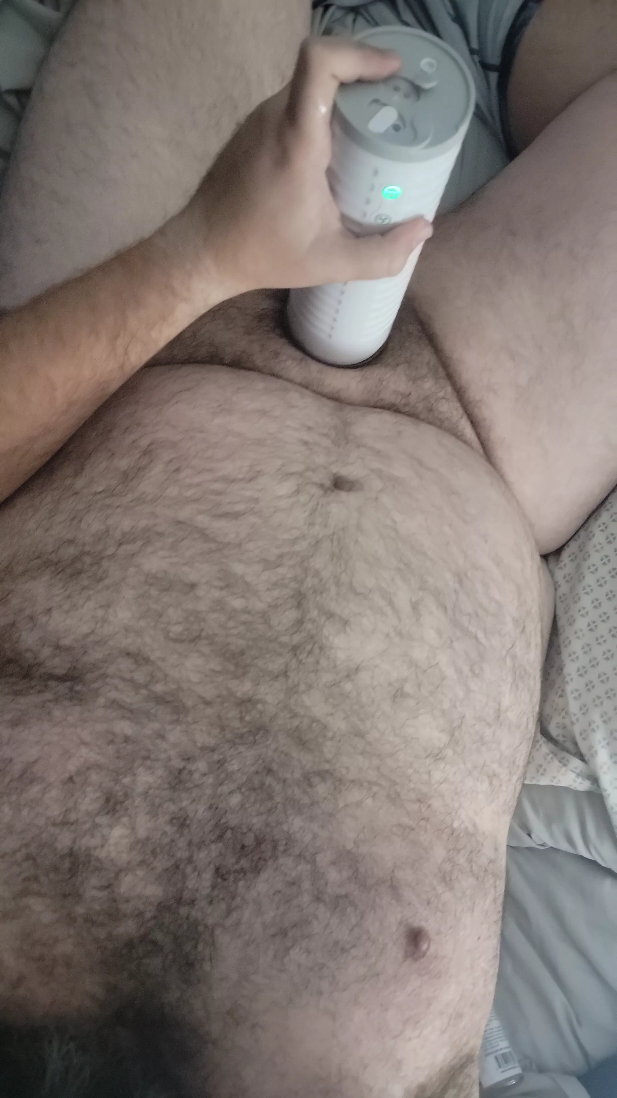 Bear Daddy with toy.