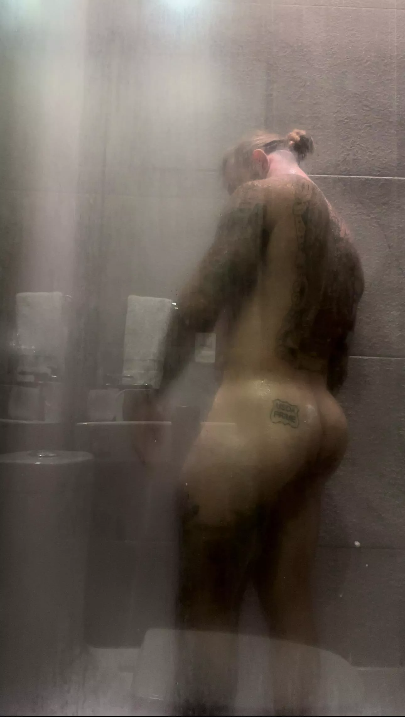 Can you see it through the steamy shower?