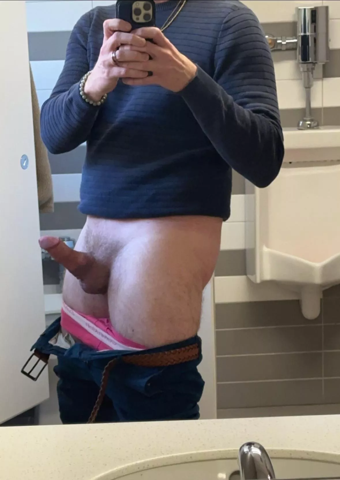 Dad was waiting for you in the church's restroom this morning. (44)
