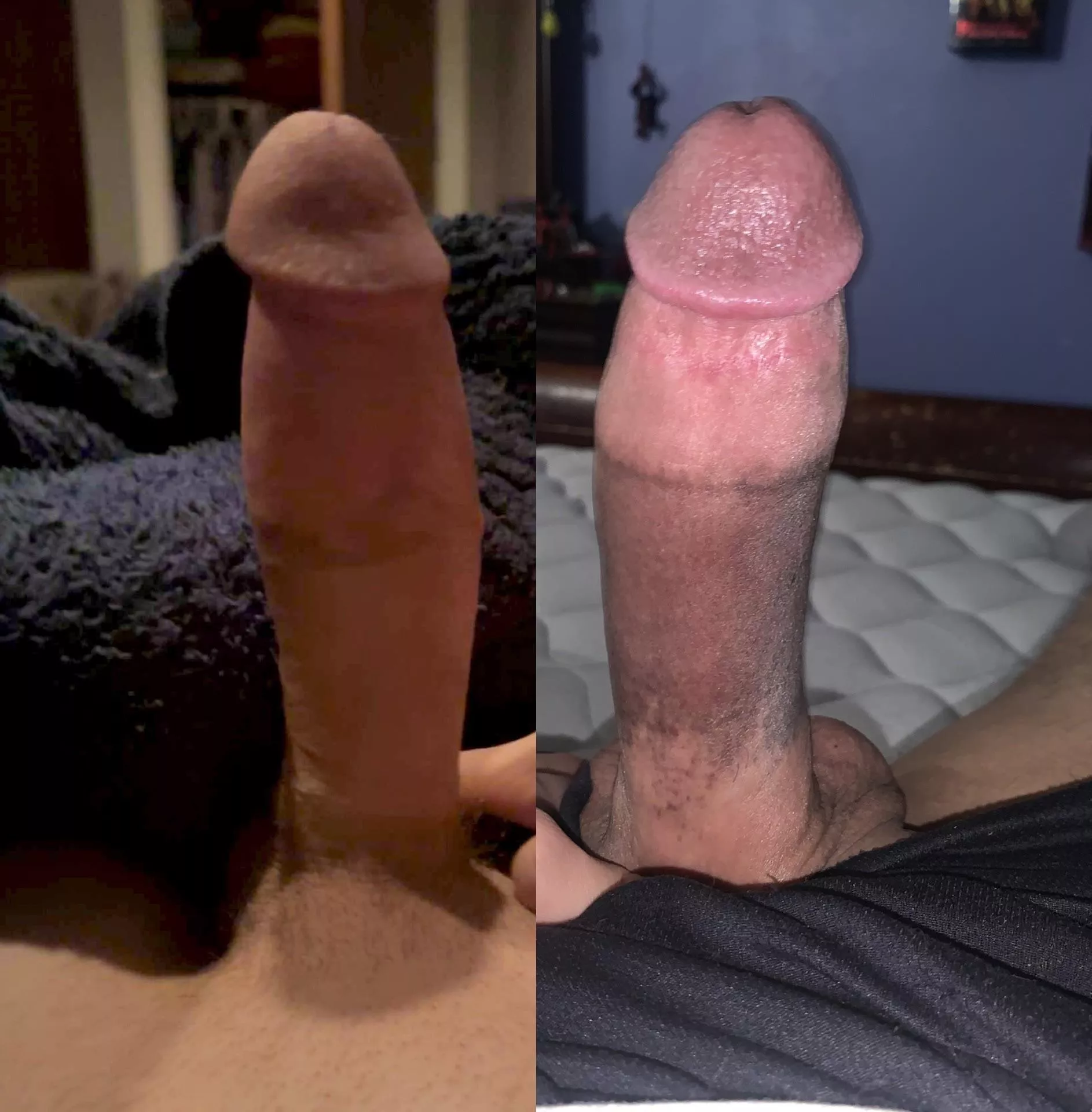 Def one of my fav cock compares🍆 If you’re smaller than us comment your size or what you like about our cocks! Def one of my fav cock compares🍆 If you’re smaller than us comment your size or what you like about our cocks!