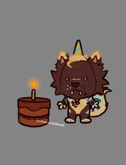 Its my bday today ! (art by v0idheads)