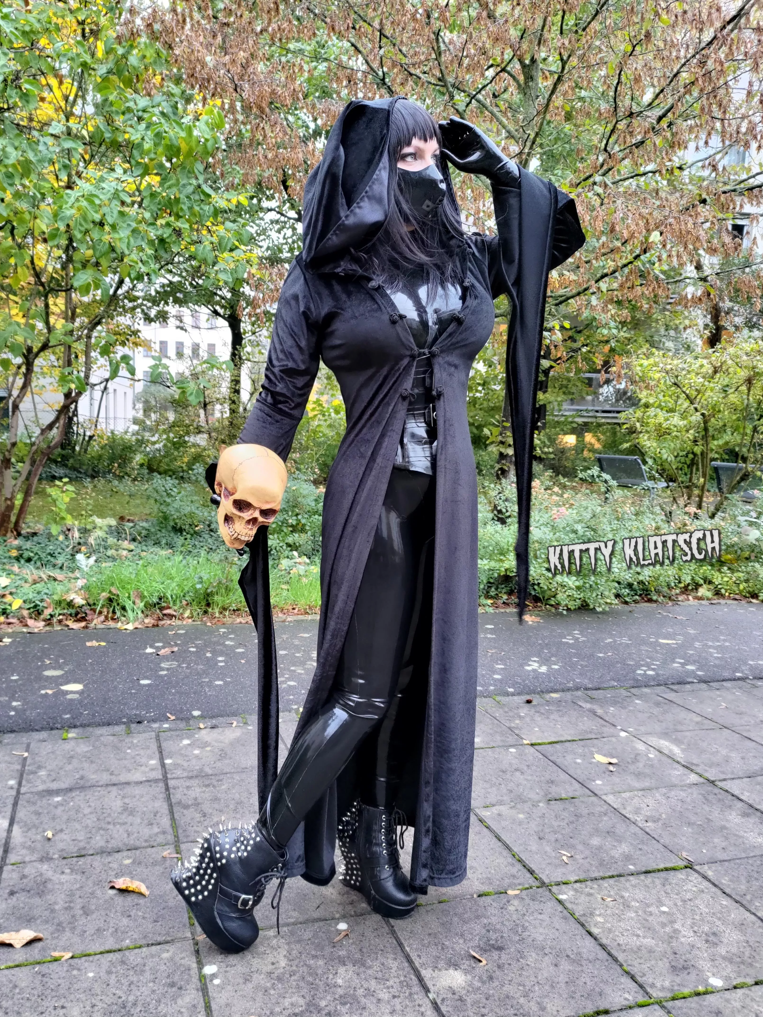 Me in latex in public