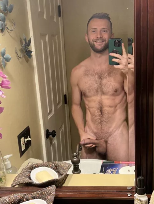 Not my mom knocking on the door asking “what are you doing in there?” 👀😅