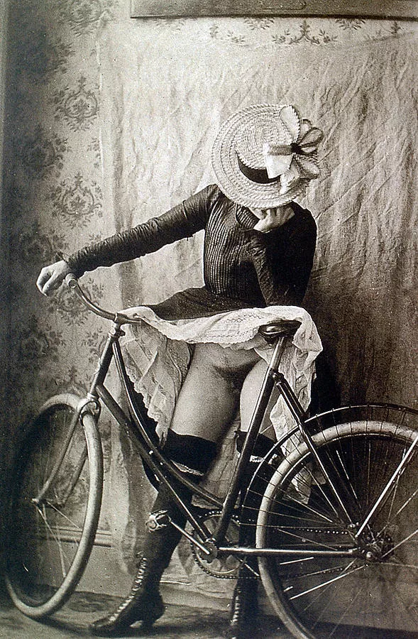 Sir - when Sophia decided to go for a bike ride, she rather boldly chose not to wear any underpants — and since she wanted everyone to know, she had her dress starched especially for the occasion.