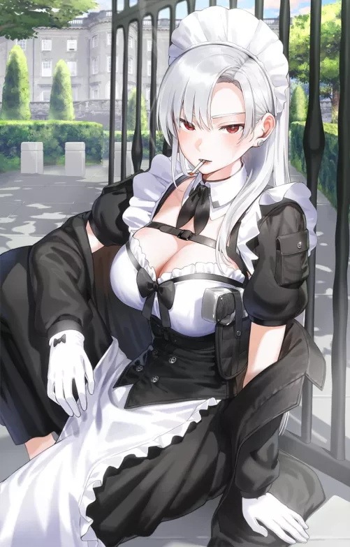 smoking maid [original]