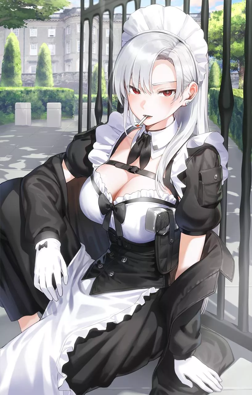 smoking maid [original]