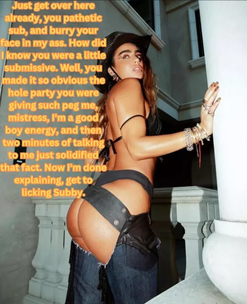 Start licking my ass subby