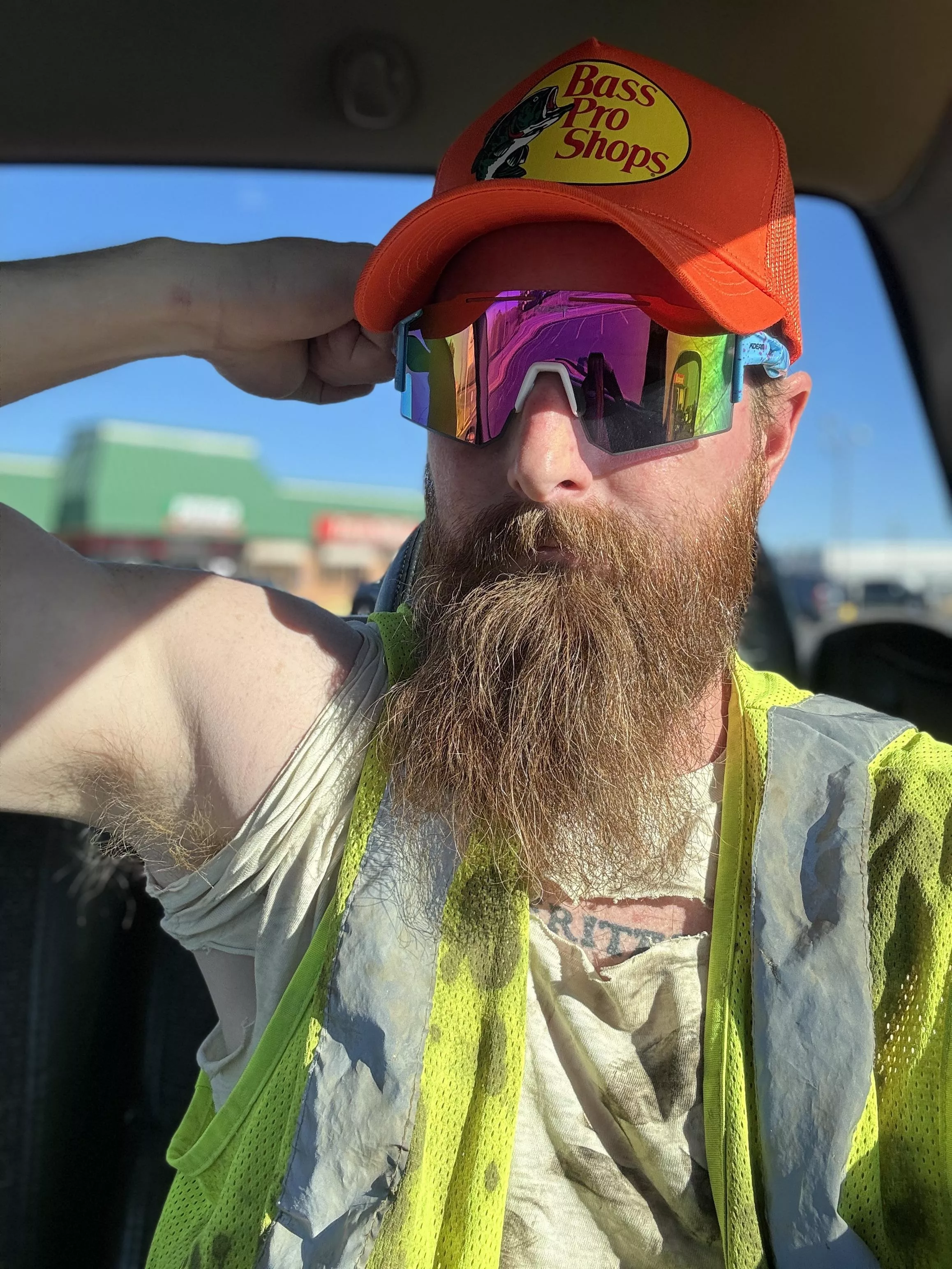 This truck smells like a locker room now. Wanna ride shotgun?