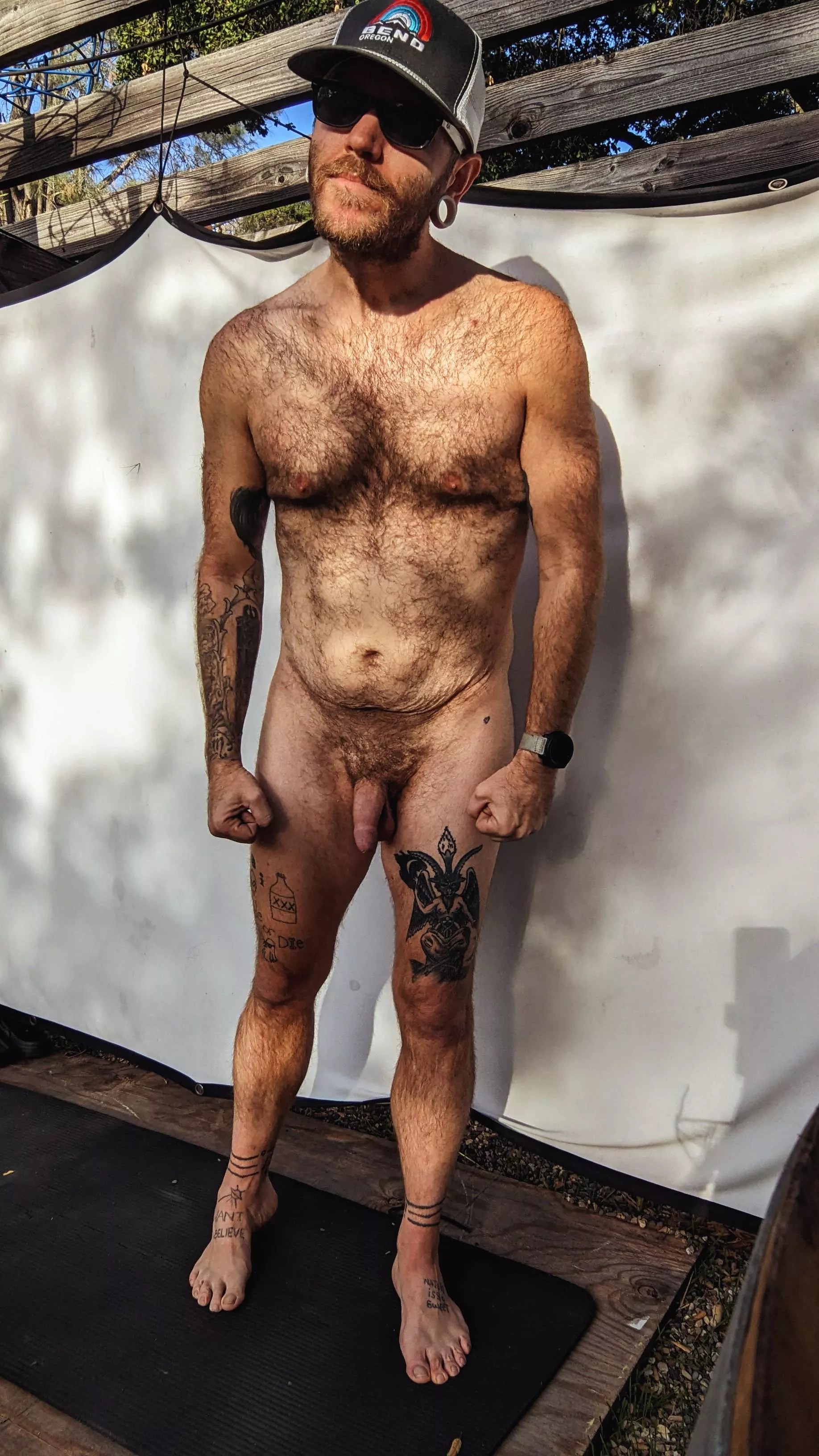 Trying to get sun, in the cold.