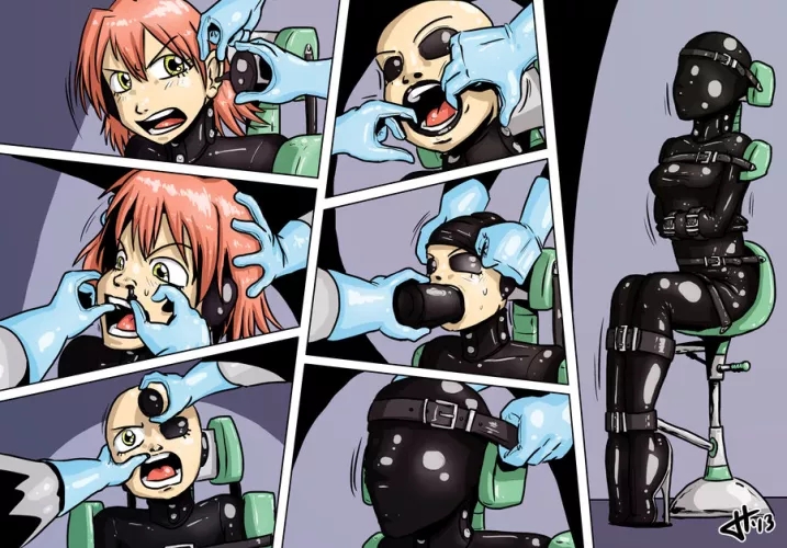 Turned into a rubber object.