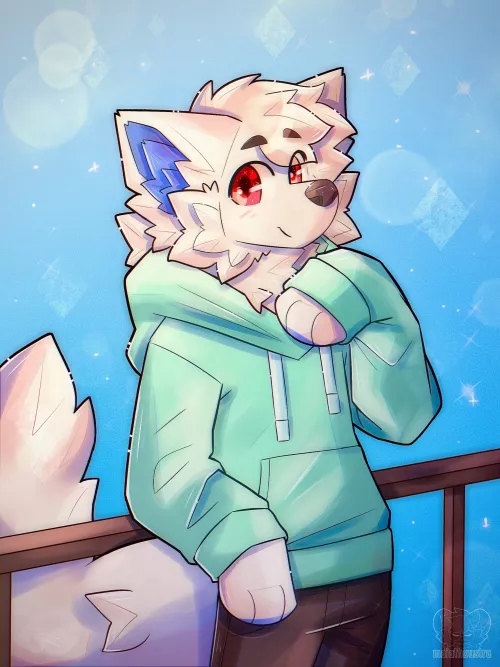 White wolf - cm for echo, art by me @maiathoustra