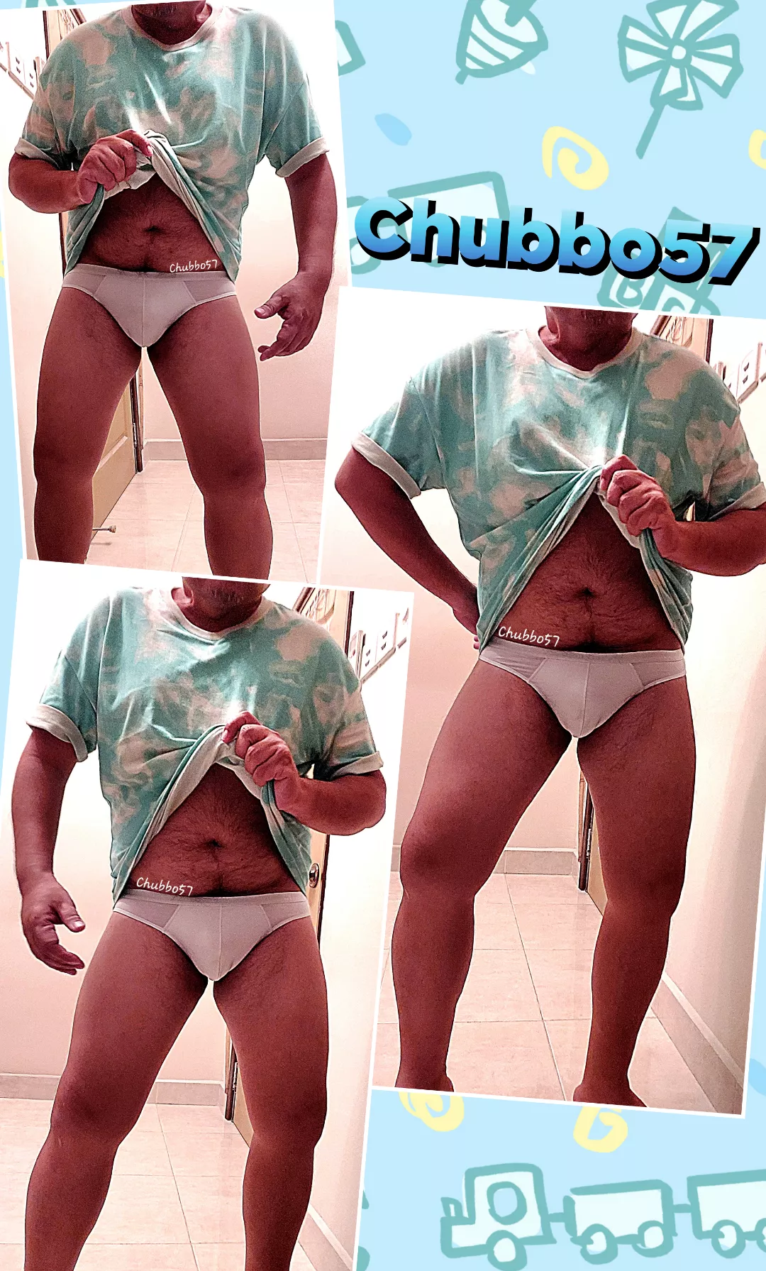 (48) Making Monday blues less harsh with cottony whites and baby blues.